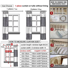 Load image into Gallery viewer, Bohemian Retro Curtain Ethnic Style Cotton Linen Thin Window Decorative Boho Printing Curtain Bedroom Finished Curtains
