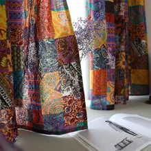 Load image into Gallery viewer, Bohemian Retro Curtain Ethnic Style Cotton Linen Thin Window Decorative Boho Printing Curtain Bedroom Finished Curtains

