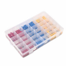 Load image into Gallery viewer, Box Insulated Male Female Spade Terminal Cable Connector Electrical Wire Crimp Butt Ring Fork Spade Lug Rolled Assorted Kit
