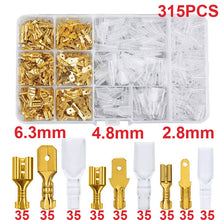 Load image into Gallery viewer, Box Insulated Male Female Wire Connector 2.8/4.8/6.3mm Electrical Crimp Terminals Termin Spade Connectors Assorted Kit
