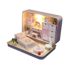 Load image into Gallery viewer, Box Theater Mini Doll House Prefabricated Miniature Diy Dollhouse Kit Furniture Case Toys For Children Birthday Gifts
