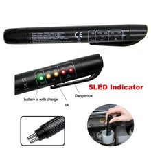 Load image into Gallery viewer, Brake Fluid Tester Pen 5 LED Indicator Display for DOT3/DOT4 eElectronic Pen Brake Fluid Oil Tester Digital Auto Testing Tool
