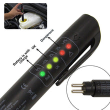 Load image into Gallery viewer, Brake Fluid Tester Pen 5 LED Indicator Display for DOT3/DOT4 eElectronic Pen Brake Fluid Oil Tester Digital Auto Testing Tool
