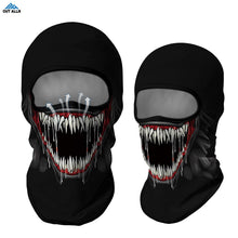 Load image into Gallery viewer, Breathable Balaclava Full Face Mask Venom Bandana Neck Mask Gaiter Kominiarka Multicam Hiking Scarf Motorcycle Face Cover Summer
