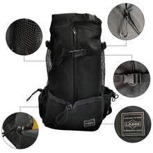 Load image into Gallery viewer, Breathable Large Dog Outdoor Travel Adjustable Backpack For Hiking Cycling Reflective Bag Dogs French Bulldog Pug Carrying Bags
