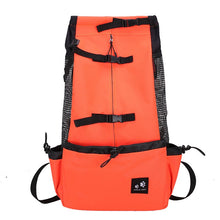 Load image into Gallery viewer, Breathable Large Dog Outdoor Travel Adjustable Backpack For Hiking Cycling Reflective Bag Dogs French Bulldog Pug Carrying Bags
