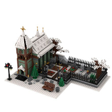 Load image into Gallery viewer, BuildMOC The Medieval Architecture Winter Chapel Building Blocks Christmas Church House Bricks Toys For Children Birthday Gifts
