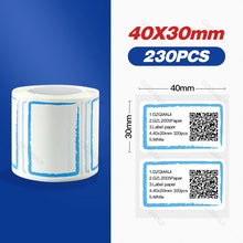 Load image into Gallery viewer, Niimbot B21 B3S B1 B203 Sticker Thermal Label Paper 1-5 Roll Adhesive Mini Bluetooth Printer Price Tag Labels
