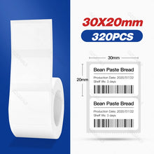 Load image into Gallery viewer, Niimbot B21 B3S B1 B203 Sticker Thermal Label Paper 1-5 Roll Adhesive Mini Bluetooth Printer Price Tag Labels
