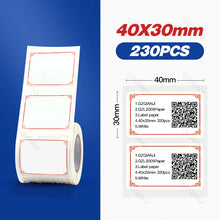 Load image into Gallery viewer, Niimbot B21 B3S B1 B203 Sticker Thermal Label Paper 1-5 Roll Adhesive Mini Bluetooth Printer Price Tag Labels
