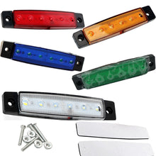 Load image into Gallery viewer, CARCTR 10/30Pcs Truck Trailer Side Marker Indicators light Car Signal Brake Rear Warning Tail Light LED 12/24V truck accessories
