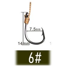 Load image into Gallery viewer, Fishhook Fishhooks Fishing Hook Jig Hooks Head Owner Fishing Hook Offset Double Carp Fishing Hook String Hook Set with 5 Small Hooks
