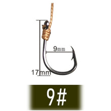 Load image into Gallery viewer, Fishhook Fishhooks Fishing Hook Jig Hooks Head Owner Fishing Hook Offset Double Carp Fishing Hook String Hook Set with 5 Small Hooks
