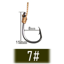 Load image into Gallery viewer, Fishhook Fishhooks Fishing Hook Jig Hooks Head Owner Fishing Hook Offset Double Carp Fishing Hook String Hook Set with 5 Small Hooks
