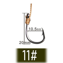Load image into Gallery viewer, Fishhook Fishhooks Fishing Hook Jig Hooks Head Owner Fishing Hook Offset Double Carp Fishing Hook String Hook Set with 5 Small Hooks
