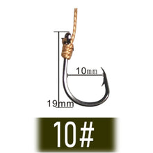 Load image into Gallery viewer, Fishhook Fishhooks Fishing Hook Jig Hooks Head Owner Fishing Hook Offset Double Carp Fishing Hook String Hook Set with 5 Small Hooks

