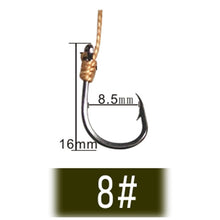 Load image into Gallery viewer, Fishhook Fishhooks Fishing Hook Jig Hooks Head Owner Fishing Hook Offset Double Carp Fishing Hook String Hook Set with 5 Small Hooks
