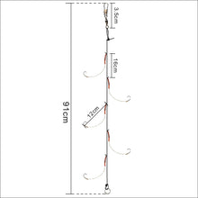 Load image into Gallery viewer, Fishhook Fishhooks Fishing Hook Jig Hooks Head Owner Fishing Hook Offset Double Carp Fishing Hook String Hook Set with 5 Small Hooks
