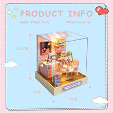 Load image into Gallery viewer, CUTEBEE DIY Doll House Miniature Dollhouse with Dust Cover  Furniture Toys for Children Birthday Gift
