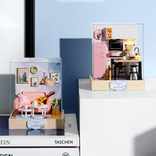 Load image into Gallery viewer, CUTEBEE DIY Doll House Miniature Dollhouse with Dust Cover  Furniture Toys for Children Birthday Gift
