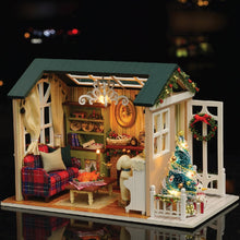 Load image into Gallery viewer, CUTEBEE  DIY Dollhouse Wooden Miniature Doll House With Furniture Toys For Children Christmas Gift
