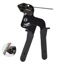 Load image into Gallery viewer, Cable Ties Plier Fastening Strap Cutting Tool Cutter Tension Automatic Zip Gun 304 Stainless Steel Locking Tie Hand Wrap Tool
