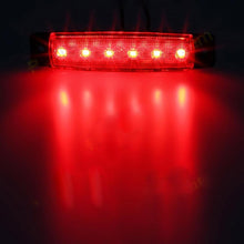 Load image into Gallery viewer, Car External Lights LED 12V/24V 6 SMD LED Auto Car Bus Truck Lorry Side Marker Indicator Light Low Trailer Rear Warning Lamp
