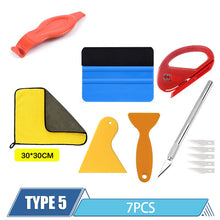 Load image into Gallery viewer, Car Film Wrap Tools Kit Squeegee Set Vinyl Scraper Cutter for Vehicle Window Tint Wrapping Tools Vinyl Spatula Car Accessories
