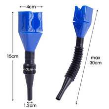 Load image into Gallery viewer, Car Foldable Refueling Funnel Gasoline Refueling Splash-proof Plastic Funnel Car and Motorcycle Refueling Tool Auto Accessories
