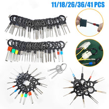 Load image into Gallery viewer, Car Terminal Removal Tool Electrical Wiring Crimp Connector Pin Extractor Kit Keys Wire Plug Repair Tool Car Disassembly Tools
