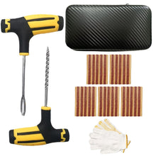 Load image into Gallery viewer, Car Tire Repair Kit Tubeless Tyre Puncture Repair Kit Studding Tool Set Bike Tire Replacement Tool Motorcycle Tire Repair Tool
