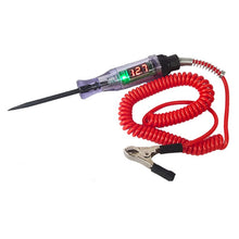Load image into Gallery viewer, Car Truck Voltage Circuit Tester Digital Display Long Probe Pen Light Bulb Automobile Diagnostic Tools Auto Repair
