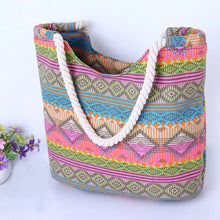 Load image into Gallery viewer, Casual Summer Beach Women Bag, High Quality Canvas Handbags, Fashion Shoulder  Lunch Bag
