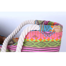 Load image into Gallery viewer, Casual Summer Beach Women Bag, High Quality Canvas Handbags, Fashion Shoulder  Lunch Bag
