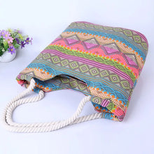 Load image into Gallery viewer, Casual Summer Beach Women Bag, High Quality Canvas Handbags, Fashion Shoulder  Lunch Bag
