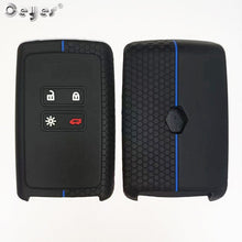 Load image into Gallery viewer, Ceyes Silicone Car Key Cover For Renault Megane 3 4 Kadjar Captur Koleos Espace Clio Scenic 4 Arkana Smart Remote Protect Case
