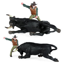Load image into Gallery viewer, Children Model Toys Solid Simulation Animal Poultry Ranch Cow Head Bullfighting Doll Model Set Action Toy Figures for Kids Gifts
