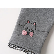 Load image into Gallery viewer, Children Winter Pants Leggings For Girls Cartoon Bow Berber Fleece Warm Thick Skinny Pants 3-12 Years Kids Trousers Clothes
