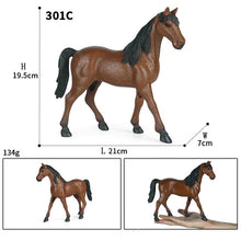 Load image into Gallery viewer, Children's Cognition Simulation Animal Farm Large Horse Model Horse Steed Stallion Maxima Decorative Ornaments Toys
