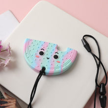 Load image into Gallery viewer, Children's fruit teether silicone cactus chew stick baby teeth chew stick decompression toy autism relief
