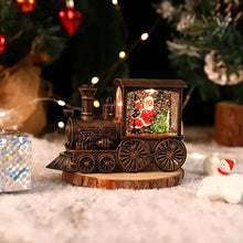 Load image into Gallery viewer, Christmas Eve Music Box Train Music Box Santa Claus Snowman Crystal Ball Ornaments Home Table Decoration Xmas Children Gifts
