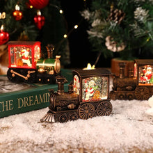 Load image into Gallery viewer, Christmas Eve Music Box Train Music Box Santa Claus Snowman Crystal Ball Ornaments Home Table Decoration Xmas Children Gifts
