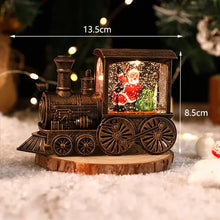Load image into Gallery viewer, Christmas Eve Music Box Train Music Box Santa Claus Snowman Crystal Ball Ornaments Home Table Decoration Xmas Children Gifts
