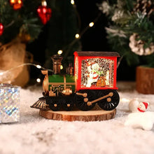 Load image into Gallery viewer, Christmas Eve Music Box Train Music Box Santa Claus Snowman Crystal Ball Ornaments Home Table Decoration Xmas Children Gifts
