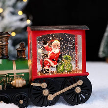 Load image into Gallery viewer, Christmas Eve Music Box Train Music Box Santa Claus Snowman Crystal Ball Ornaments Home Table Decoration Xmas Children Gifts
