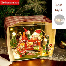 Load image into Gallery viewer, Christmas New Year Gift Mini Diy Doll House Accessories Casa Dollhouse Miniature Furniture Handmade Wooden Birthday gifts toys
