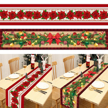 Load image into Gallery viewer, Christmas Polyester Table Runner Merry Christmas Decoration For Home 2023 Xmas Gifts Navidad Noel New Year 2024 Natal Tablecloth
