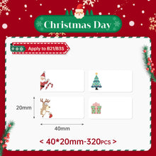 Load image into Gallery viewer, Christmas Series NIIMBOT B21/B203/B3S Thermal Label Machine Printing Paper Gift Tag Commodity Price Food Self-adhesive Label
