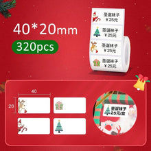 Load image into Gallery viewer, Christmas Series NIIMBOT B21/B203/B3S Thermal Label Machine Printing Paper Gift Tag Commodity Price Food Self-adhesive Label

