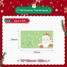 Load image into Gallery viewer, Christmas Series NIIMBOT B21/B203/B3S Thermal Label Machine Printing Paper Gift Tag Commodity Price Food Self-adhesive Label
